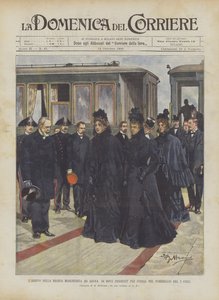 Dronning Margheritas ankomst til Arona hvor du fortsetter til Stresa om ettermiddagen 2. corr