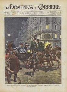 Angrepet på keiseren av Tyskland mens han var på vei til stasjonen i Bremen om kvelden den 6. strøm.