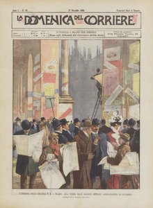 Galleriinngangen i Milano, på tampen av det generelle administrative valget (10. desember)