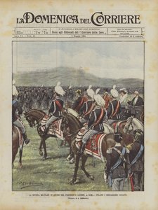 The Military Magazine til ære for president Loubet, I Roma, Bersaglieri Ciclisti-paraden