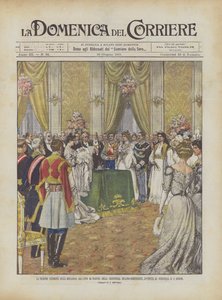 Den høytidelige seremonien for rogeringen av fødselsattesten til prinsesse Jolanda-Margherita?
