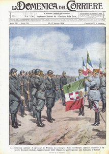 Militærseremonien i Epernay, Frankrike