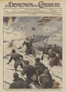 Den strålende gjenerobringen av Pal Piccolo, angrepet av de alpine troppene, mens de dukker opp i slaget?