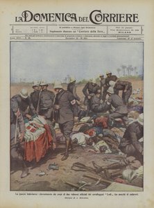 Den italiensk-tyrkiske krigen, funn av likene til to modige offiserer fra Lodi-kavaleriet mellom?