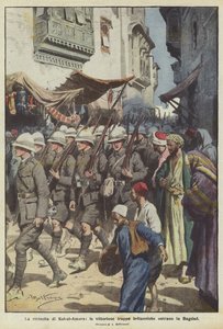 Kut-al-Amaras hevn, seirende britiske tropper går inn i Bagdad