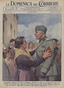 Duceens triumfuke på Sardinia av Achille Beltrame