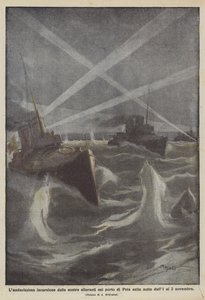 Laudacissima inntrenging av våre torpedoer i havnen i Pula om natten fra 1. til 2. november