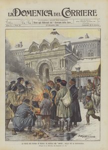 De fattiges høytider i Russland, julen til Mugikene i Petersburgs gater av Achille Beltrame