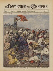 Krigens kuriositeter, arabiske kvinner som hetser krigerne med klede og stemme?