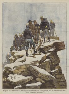 De store prøvene med fjellklatring, når det 36. alpinkompaniet til Susa-bataljonen toppen?