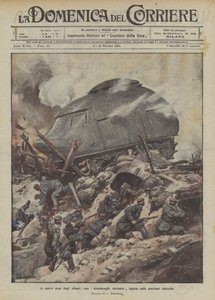 De nye allierte våpnene, et britisk land dreadnought på tyske stillinger