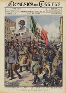 De militære operasjonene i klassen 1914 vakte scener av livlig entusiasme i hele Italia