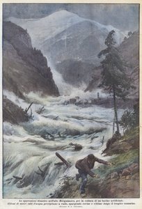 Den skremmende katastrofen i det øvre Bergamo-området, på grunn av brudd på et kunstig basseng