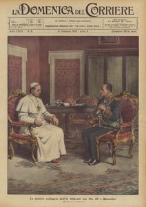 Den historiske samtalen 11. februar mellom Pius XI og Mussolini