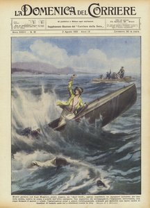 Mens du kjører en nyinnkjøpt overbord på Lago Maggiore, nær Angera?