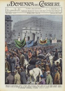 Tusenvis av arbeidsledige, som ankom London fra provinsen, marsjerte gjennom hovedstadens gater?