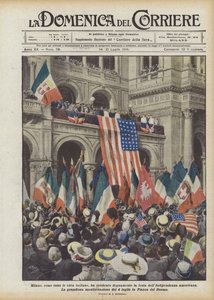 Milano, som alle italienske byer, feiret den amerikanske uavhengighetsdagen med verdighet