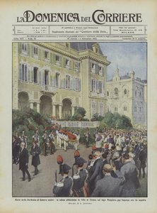 Død av hertuginnen av Genova mor, forlater kroppen villaen til Stresa, ved Lago Maggiore?