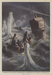 I Dardanellene, under tyrkernes ild, et vågalt foretak fra to engelske skip sendt?