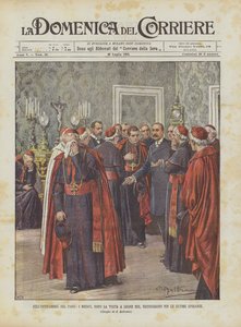 I forrommet til paven ødelegger mediciene, etter besøket til Leo XIII, de siste håpene