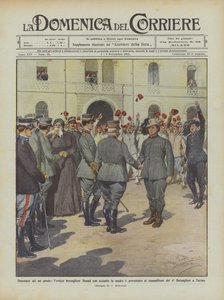 Heder til en modig, heroisk bersagliere Benna med sin mor ved siden av seg og presentert for sine medsoldater?