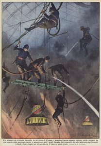 For å slukke en voldsom brann i et sirkus i Wien, måtte brannmennene inn i?