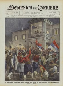 Kong Nicholas kalte til balkongen til palasset i Cettigne av de iltre folket ved nyheten om overgivelsen?