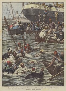 Retur av den årlige pilegrimsreisen fra Mekka, en katastrofe i havnen i Tunis på grunn av hasten med å ta om bord