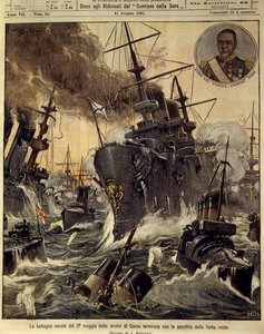 Russisk-japansk krig (1904-1905), Sjøslag i Koreastredet som endte med nederlaget til den russiske marinen, 11. juni av Achille Beltrame