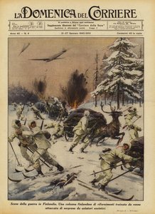 Scener fra krigen i Finland av Achille Beltrame