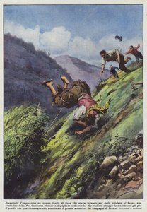 Gikk det plutselig fra henne en stor bunt høy som hun bandt for å rulle den ned?