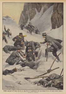 Soldat knyttet til den 7. Alpini funnet i live etter 40 timers begravelse under et snøskred? av Achille Beltrame