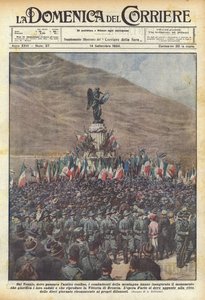 På Tonale, der den eldgamle grensen gikk, ble fjellkjemperne innviet?