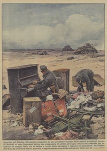 Overraskelser i ørkenen (farge litho) av Achille Beltrame