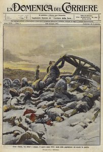 Det nye året 1915 med halvparten av verdens befolkning i krig av Achille Beltrame