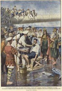 Passasjen av ekvator av Achille Beltrame