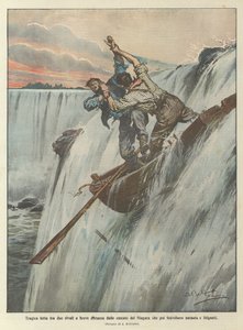 Tragisk kamp mellom to rivaler et lite stykke fra Niagara Falls som deretter oppslukte båten og krangelene
