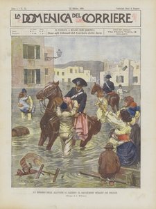 En episode av Salerno-flommene, redningen av soldater