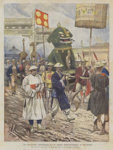 En høytidelig begravelse av en stor person, i Beijing