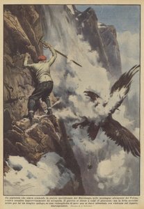 En fjellklatrer som klatret på den sørlige muren i Murolungo, i Abruzzo-fjellene i?