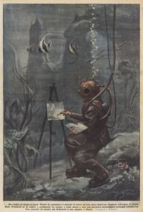 En kunstner på bunnen av havet