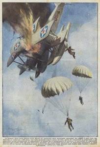Et luftdrama nær Buenos Aires av Achille Beltrame