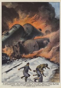 Et formidabelt brøl og en gigantisk flamme ble to rumenske tog brukt til å frakte?