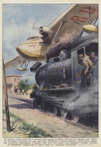 En enestående ulykke skjedde på Zollino-stasjonen (Ferrovie del Sud-Est) i Puglia av Achille Beltrame