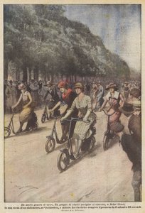 En ny sjanger innen sport. En gruppe parisiske skuespillerinner deltar i et løp i Saint Cloud?