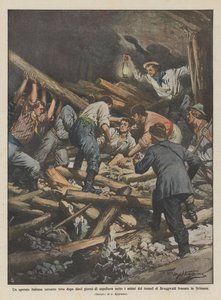 En italiensk arbeider hentet ut i live etter ti dagers begravelse under steinblokkene i tunnelen?