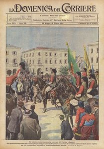 En pittoresk mottakelse på Touring-karavanen i Sassari av Achille Beltrame
