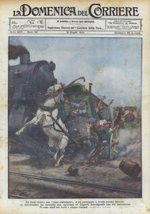 Et tog mot et vandrehus