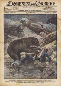En dramatisk scene i Romas zoologiske hage av Achille Beltrame