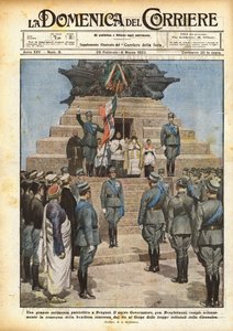 En stor patriotisk seremoni i Benghazi av Achille Beltrame